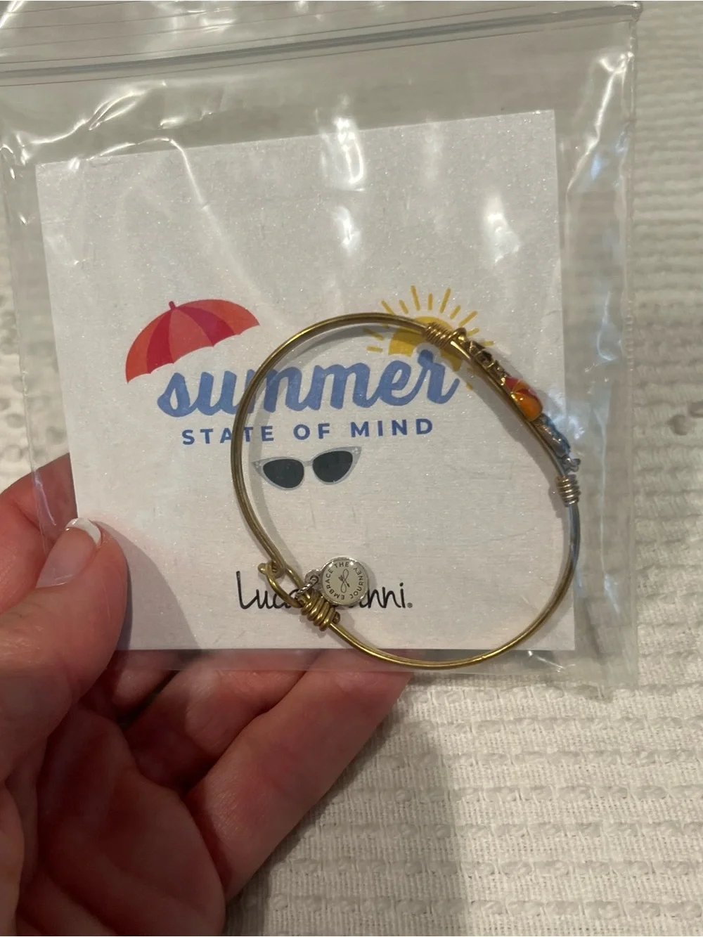 Luca + Danni Summer State of Mind  Bracelet, Petite, USA Made, Beach Theme  IOB